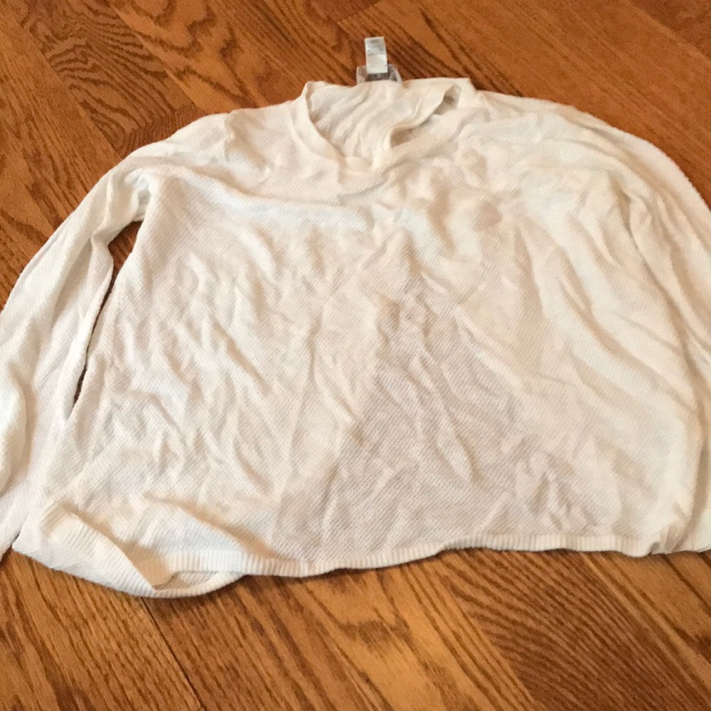 Loft white long sleeve shirt